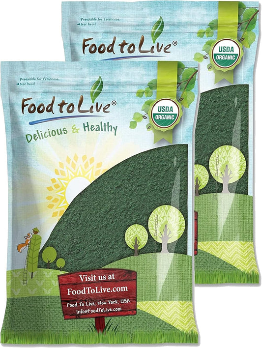12lb Organic Chlorella Powder - Non-GMO, Kosher, Raw Green Algae, Vegan Superfood - Pure Green Protein, Rich in Vitamins - Ideal for Drinks, Broken Cell Wall - Bulk Size