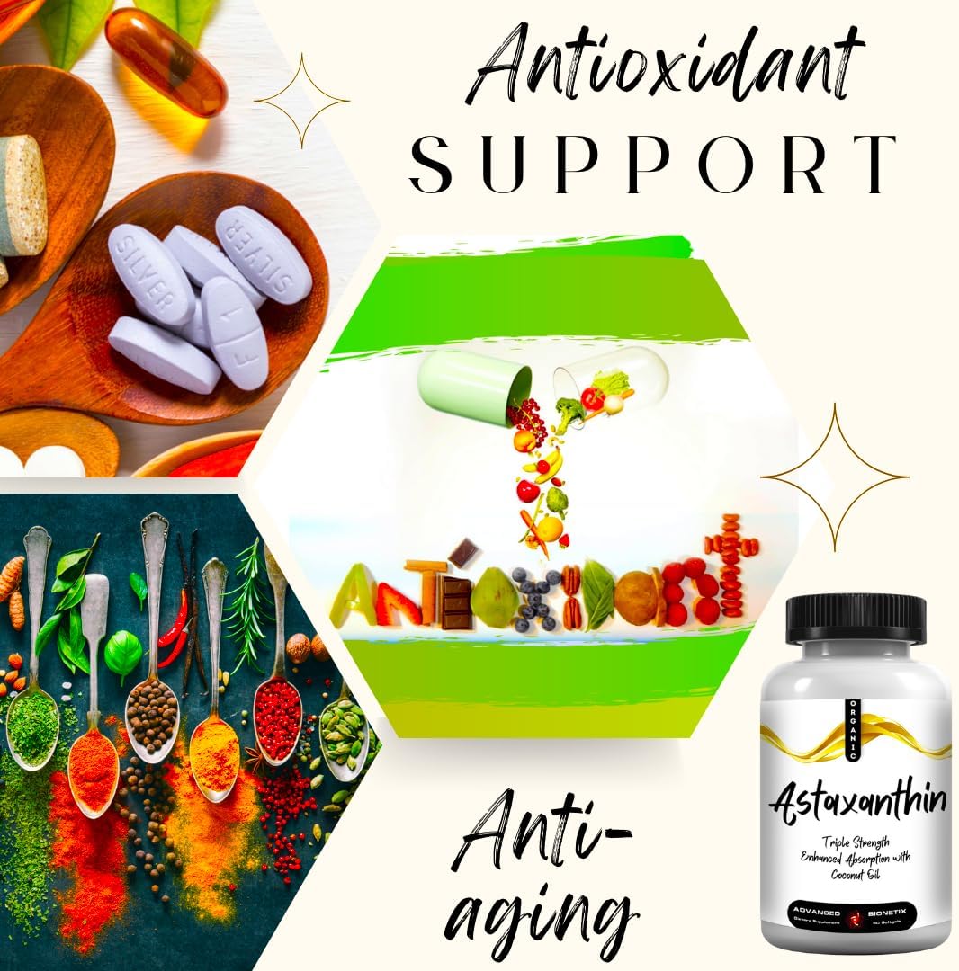 12mg AstaQuil™ Astaxanthin Softgels with Coconut Oil for Enhanced Absorption - Advanced Triple Strength Formula for Eye, Joint, & Heart Health