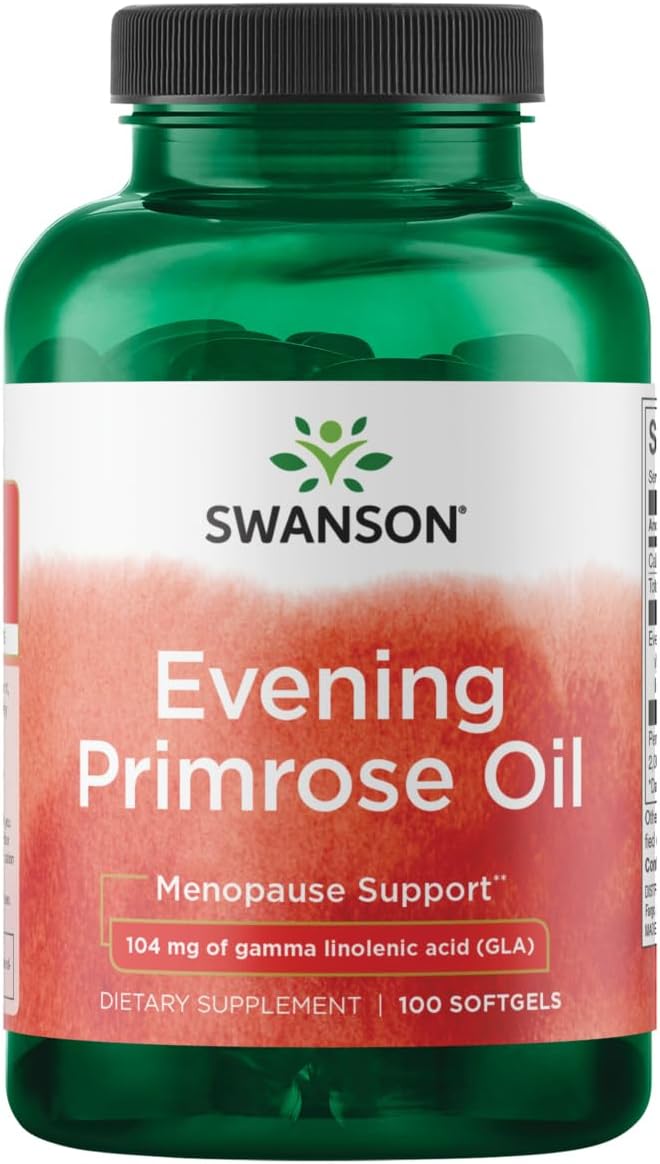 1300mg Swanson Evening Primrose Oil Softgels - OmegaTru - 100 Count