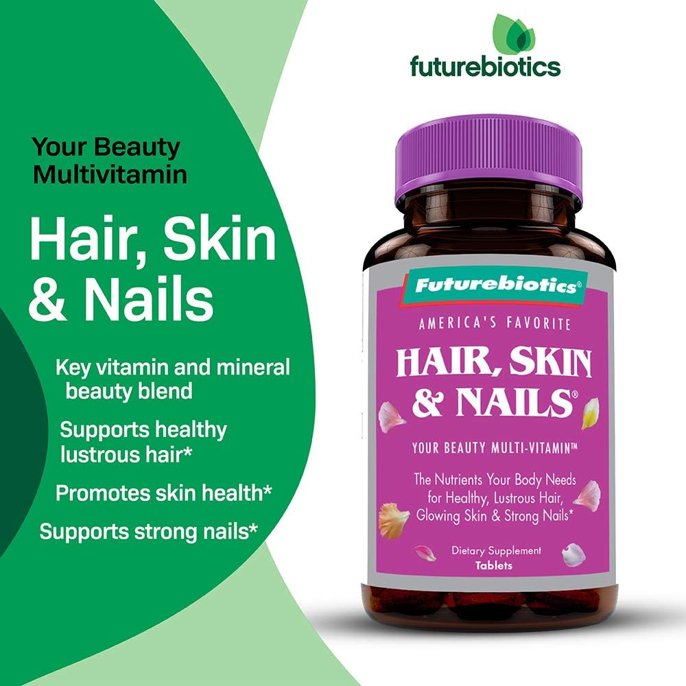 135 Tablets Futurebiotics Hair Skin Nails Beauty Multivitamin Supplement