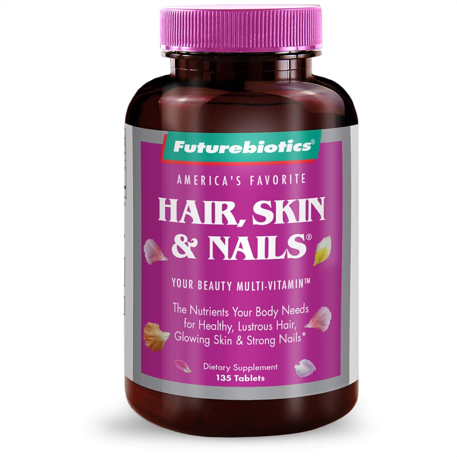 135 Tablets Futurebiotics Hair Skin Nails Beauty Multivitamin Supplement