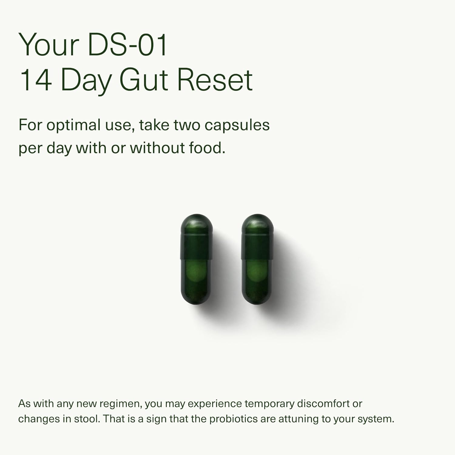 14 Day Gut Reset: Prebiotic & Probiotic for Digestive Health - Rapid Recovery, Bloating Relief - Vegan, Shelf-Stable - 28 Capsules