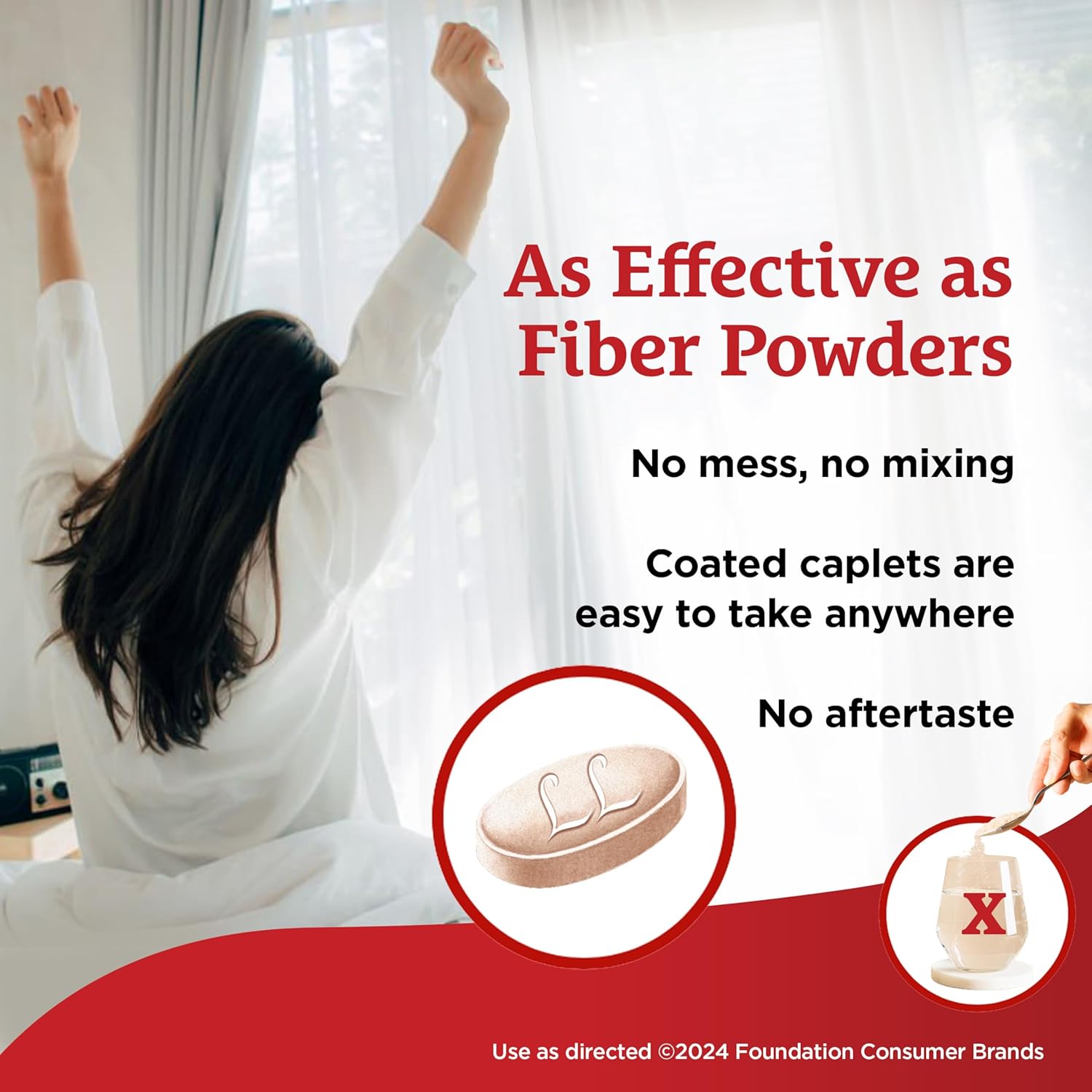 140 Count Fibercon Caplets with Calcium Polycarbophil for Digestive Regularity