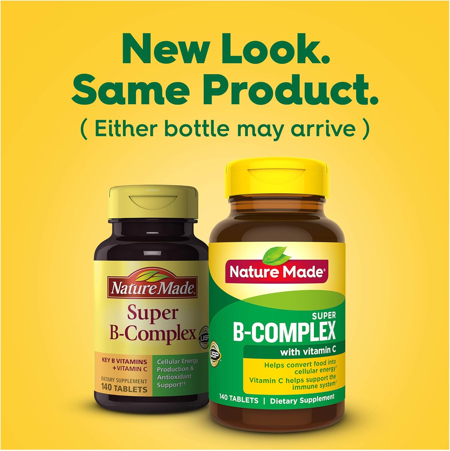 140 Tablets of Nature Made Super B Complex with Vitamin C and Folic Acid for Immune Support - 140 Day Supply