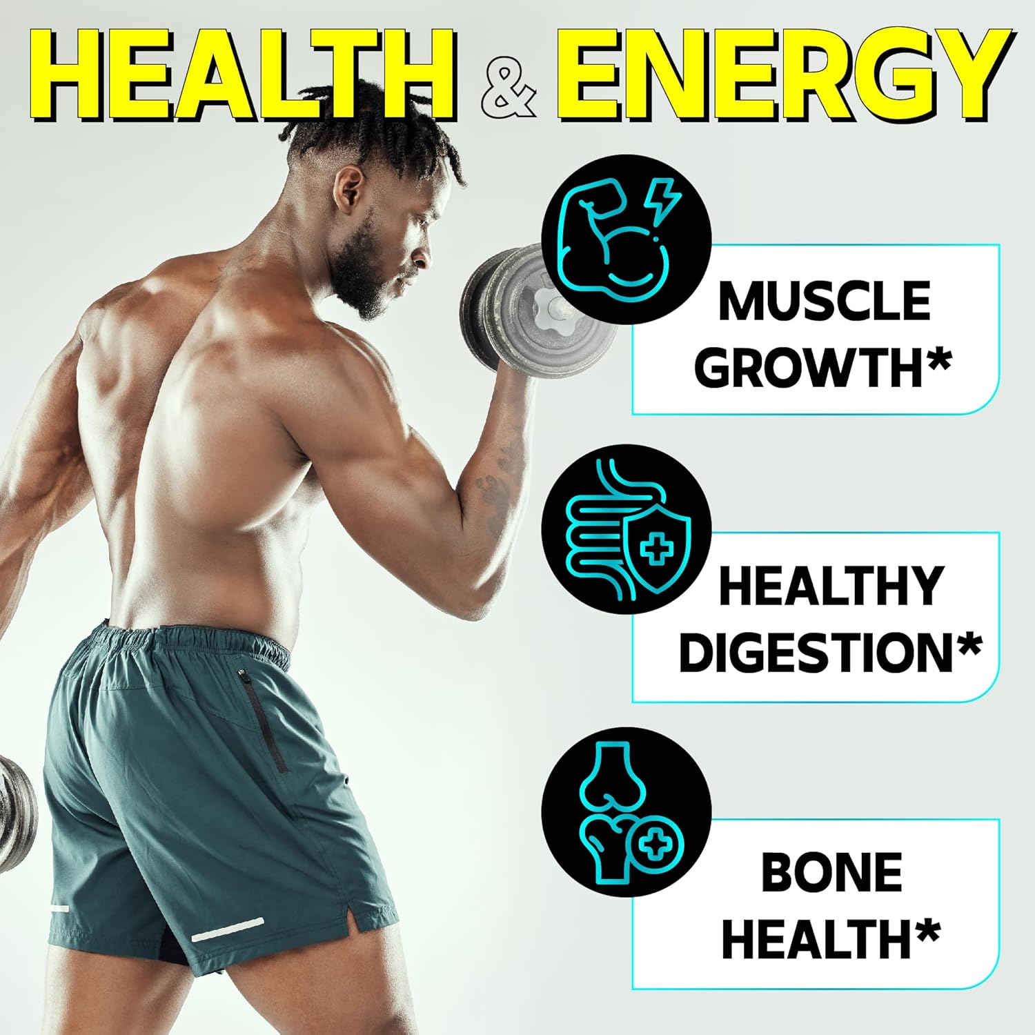 150 Capsules DEDICAD Triple Magnesium Complex Supplement - 100mg Elemental Magnesium for Energy, Muscle, Brain, Immune Health - Bisglycinate, Citrate, Oxide Formula