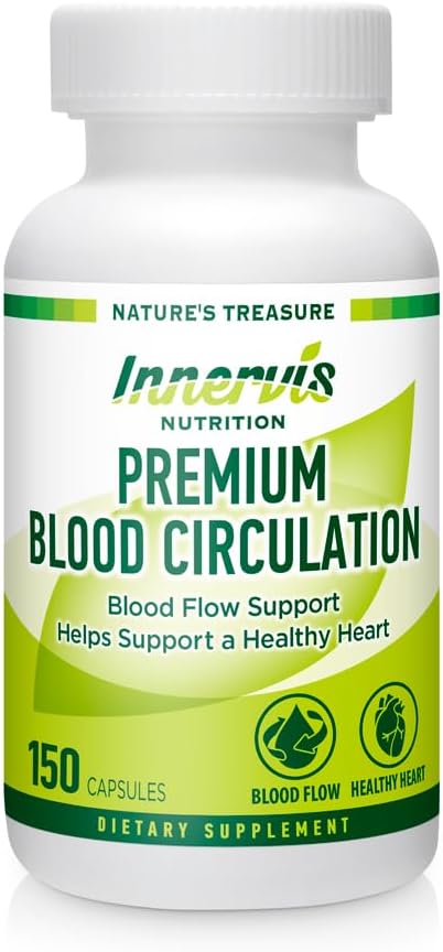 150 Capsules Premium Blood Circulation Supplement for Healthy Blood Flow & Heart Health