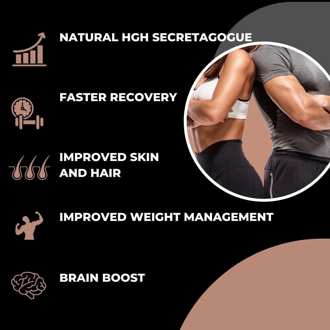 150 Count Evolve Nutraceuticals HGH Booster 2X Strength - Anti-Aging, Boost Stamina & Energy, Revitalize Skin & Hair - Includes L-Lysine & L-Arginine HCL