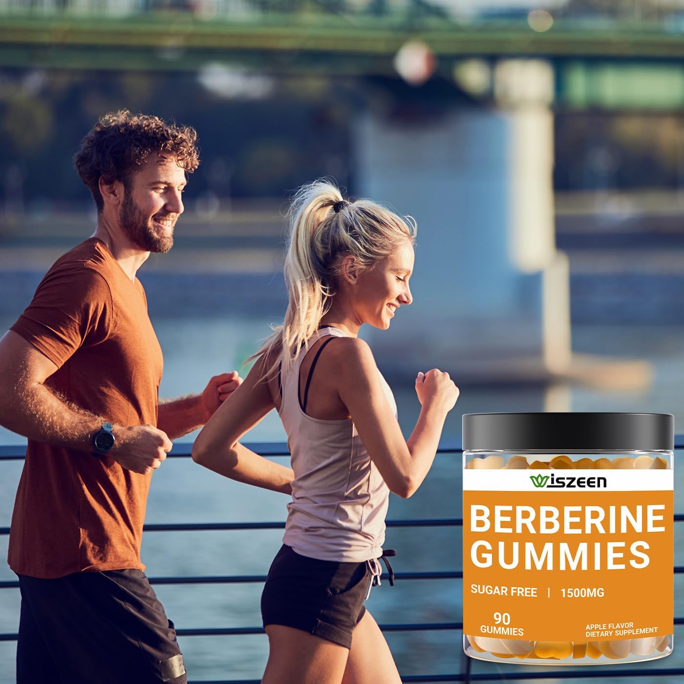 1500mg Berberine Gummies with Ceylon Cinnamon - Sugar Free Supplement (90 ct)