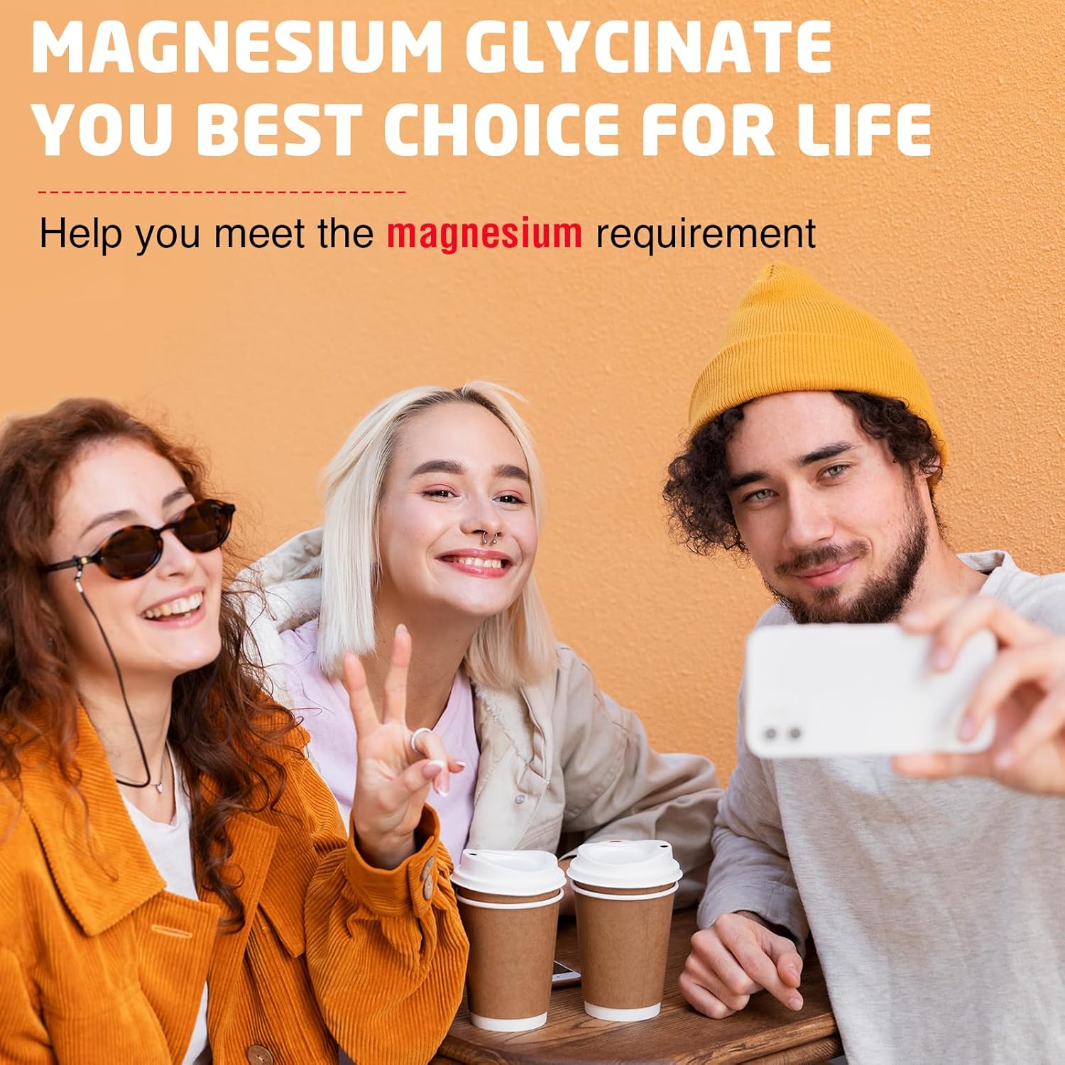 1500mg Sugar-Free Magnesium Glycinate Gummies for Adults - Orange Flavor Relaxation & Muscle Support Supplement with Magnesium I-Threonate & Ashwagandha - 180 Count