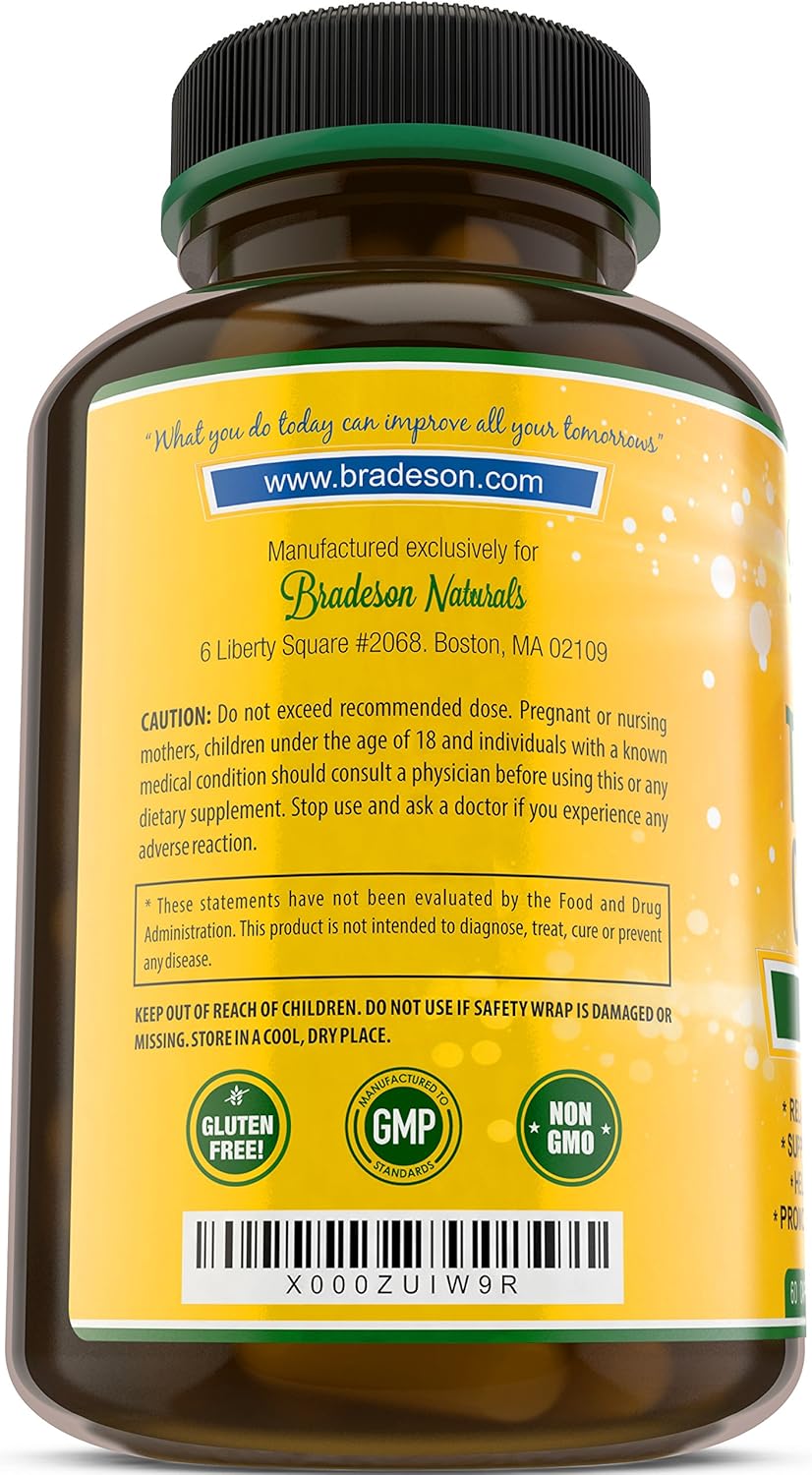 1500mg Turmeric Curcumin Supplement with BioPerine for Joint & Inflammatory Support - 60 Capsules with 95% Curcuminoids