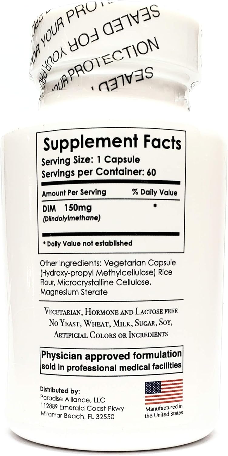 150mg Doctor Preferred Diindolylmethane (DIM) Hormone Support Vegetarian Capsules