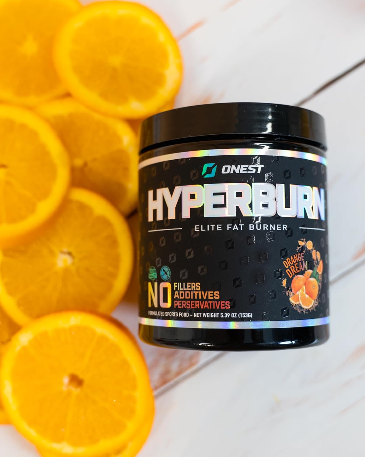 153g ONEST Hyperburn Healthy Weight Support Powder - Boost Energy & Performance, Metabolism Booster for Men and Women
