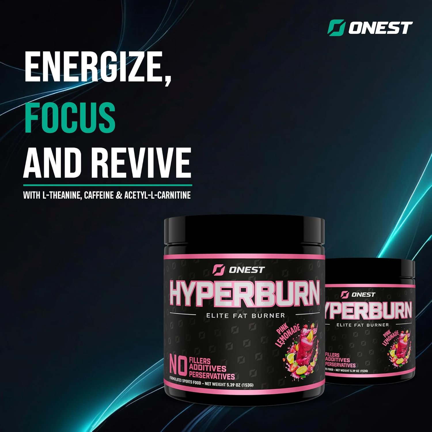 153g ONEST Hyperburn Thermogenic Powder: Enhanced Energy & Performance Support Supplement - 30 Servings