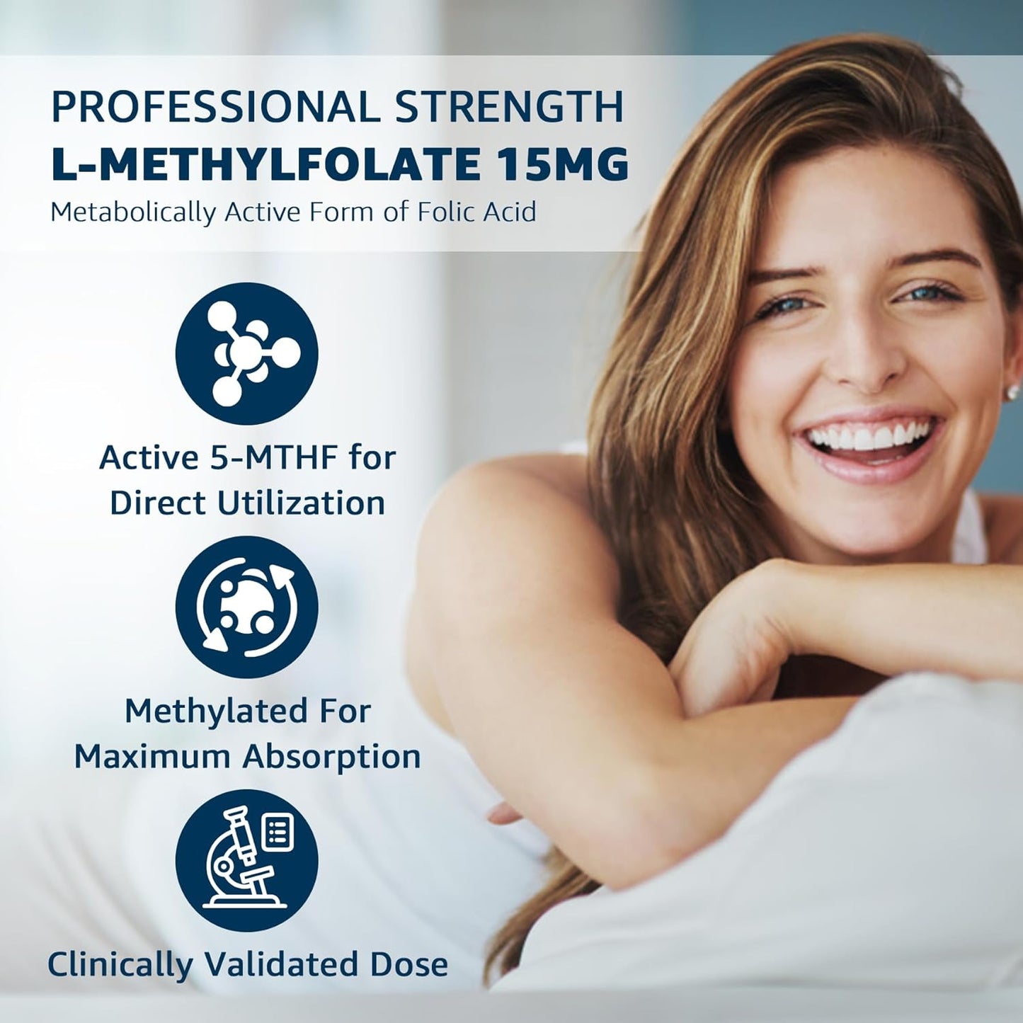 15mg L-MethylFolate & Methyl B12 Gummies with 600mg NAC - N-Acetyl Cysteine Supplement