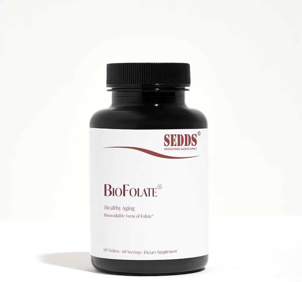 15mg SEDDS® BioFolate Tablets | 60 Count Value Size | Optimized L-Methylfolate Supplement | Enhanced Folic Acid | Non-GMO, Gluten Free | Made in USA
