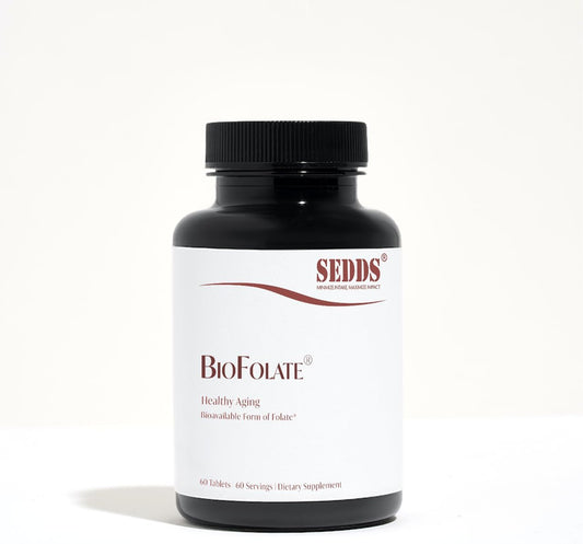 15mg SEDDS® BioFolate Tablets | 60 Count Value Size | Optimized L-Methylfolate Supplement | Enhanced Folic Acid | Non-GMO, Gluten Free | Made in USA