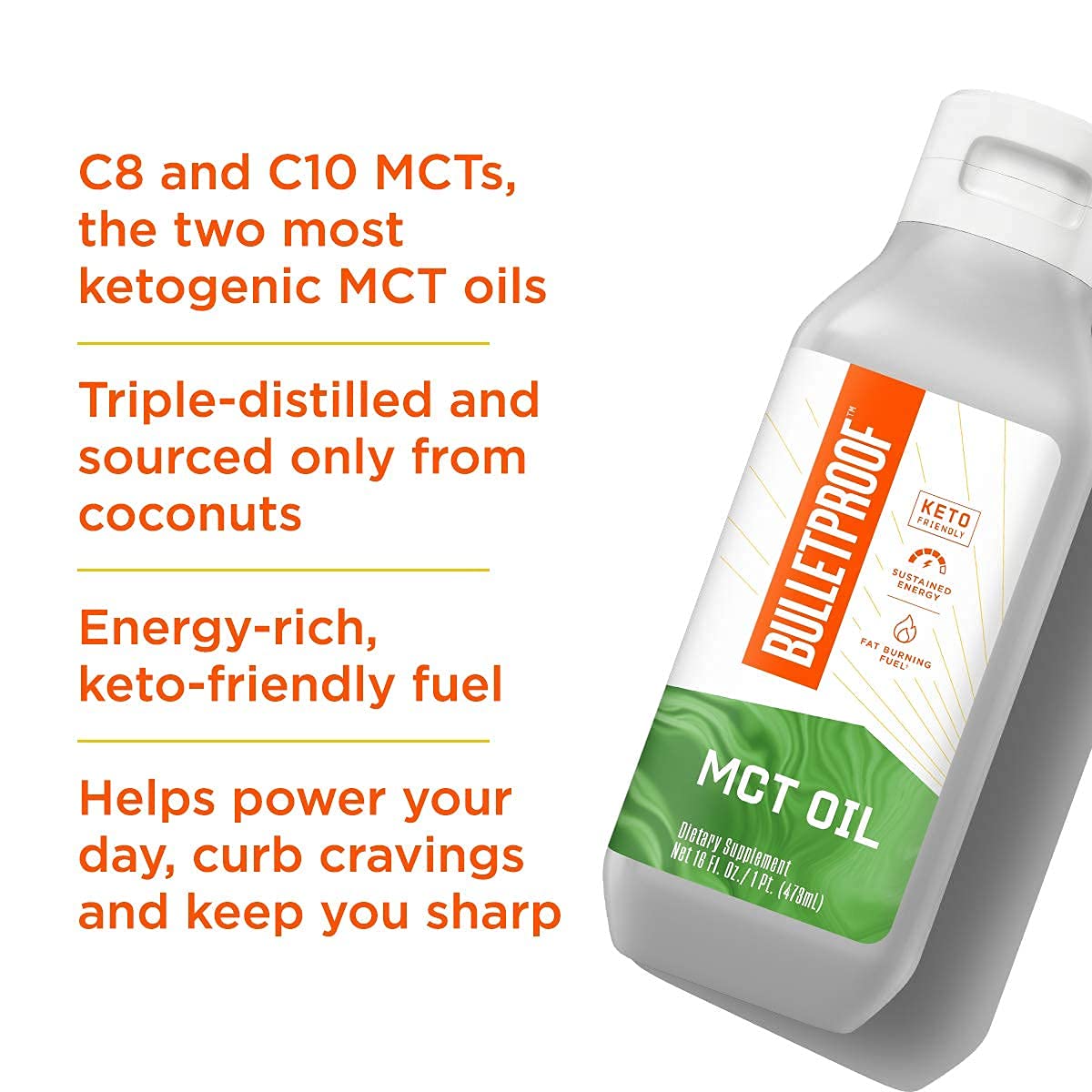 16 Fluid Ounces of Bulletproof MCT Oil for Enhanced Nutrition