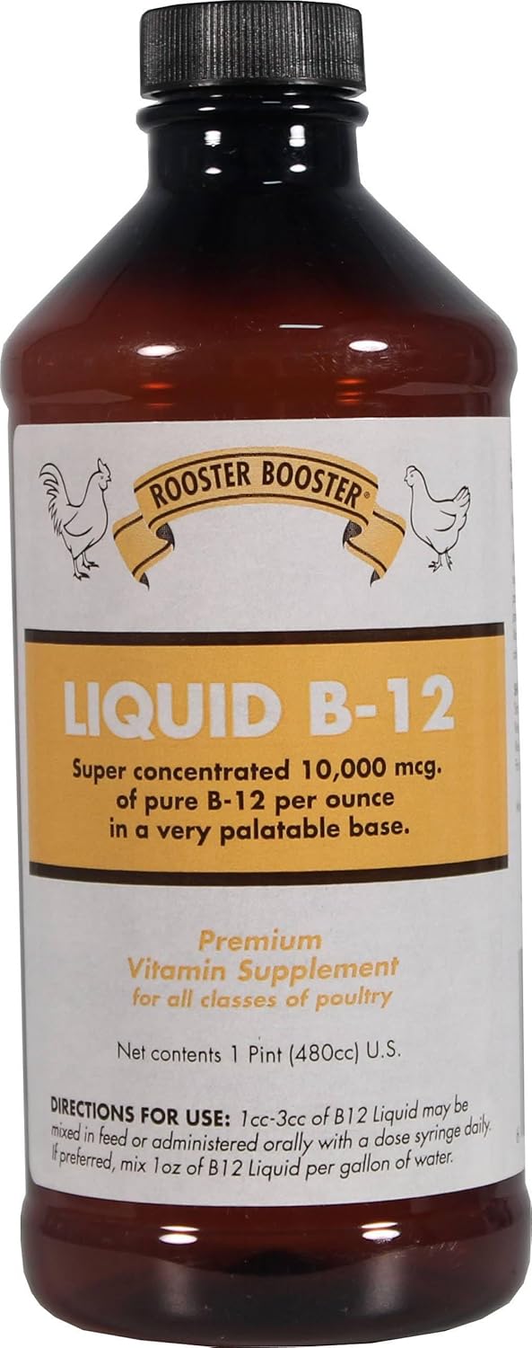 16-Ounce Rooster Booster B-12 Liquid Supplement for Energy Boost