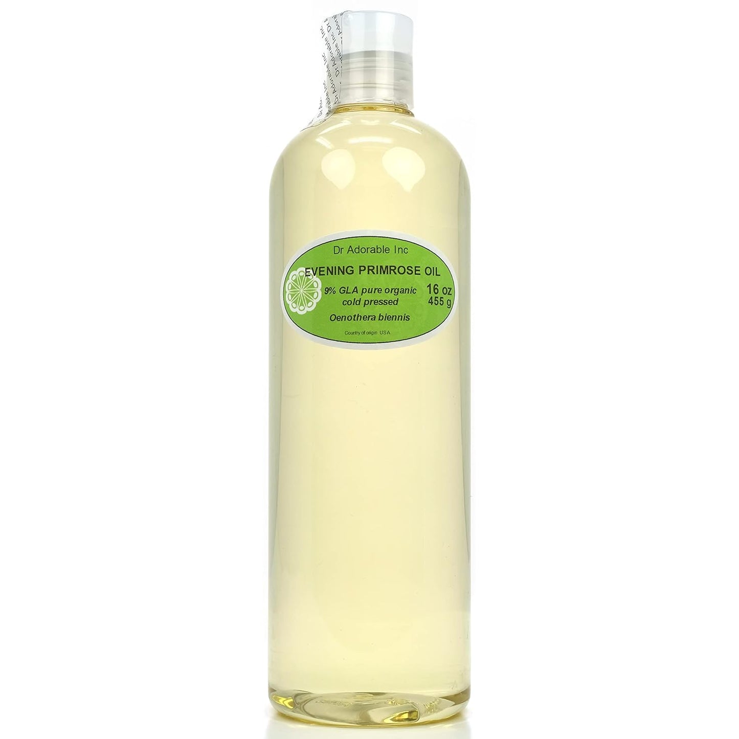 16 oz Dr Adorable Evening Primrose Oil - Pure Natural Organic Cold Pressed Formula