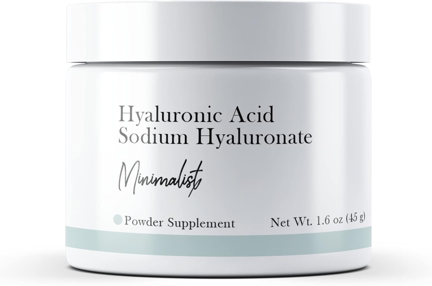 1.6 oz Hyaluronic Acid Powder Supplement - Sodium Hyaluronate for Minimalist Skincare