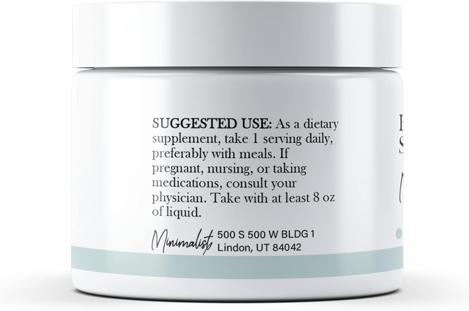 1.6 oz Hyaluronic Acid Powder Supplement - Sodium Hyaluronate for Minimalist Skincare