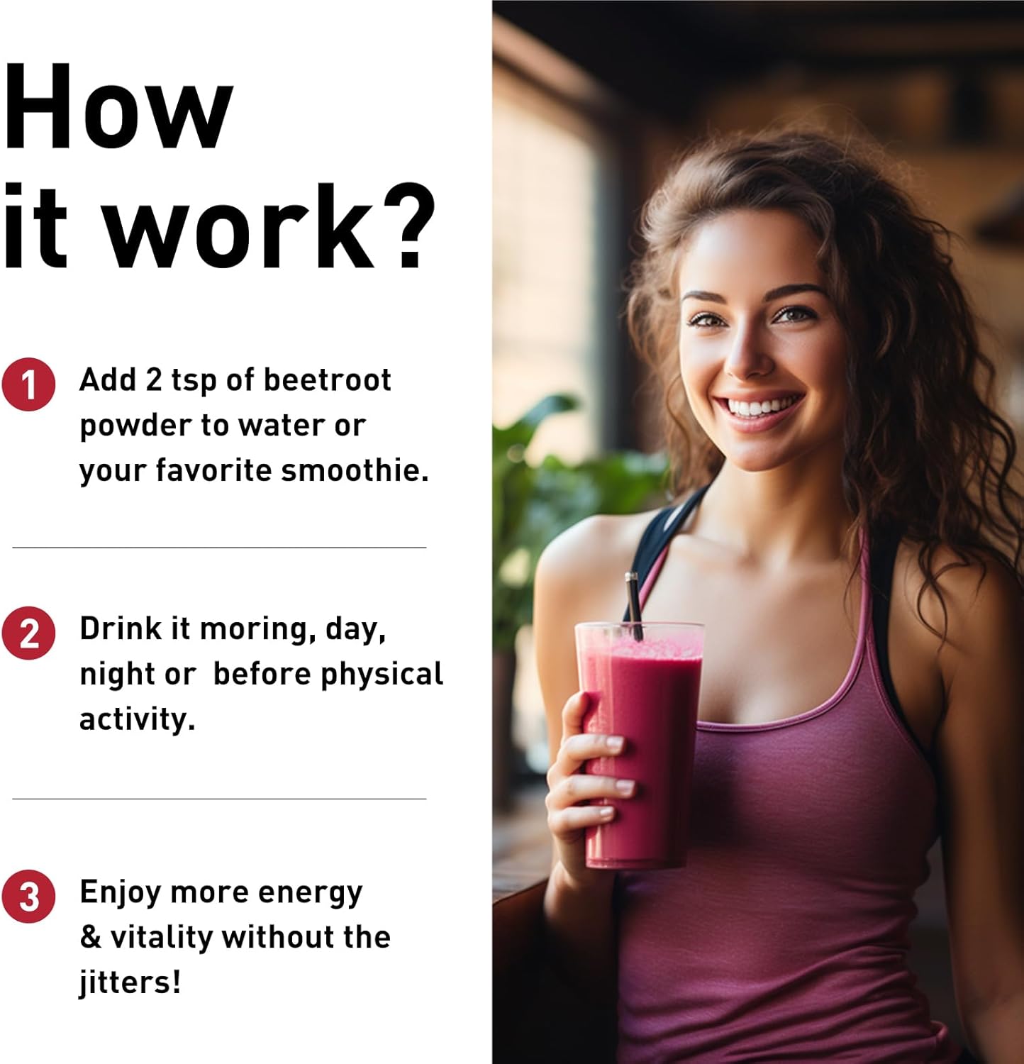 16 oz Organic Beet Root Powder - Natural Nitric Oxide Booster, Raw & Non-GMO - Stamina & Energy Superfood