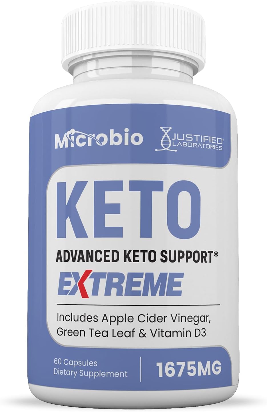 1675mg Keto ACV Extreme Pills with Green Tea Leaf & Olive Oil - 60 Capsules