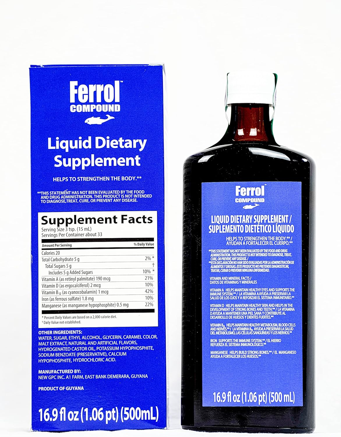 16.9 fl oz Liquid Ferrol Compound Dietary Supplement