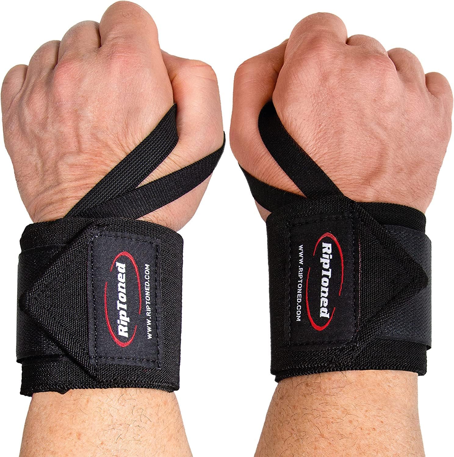 18" Rip Toned Wrist Wraps - Adjustable Wrist Straps for Weightlifting - Support & Protect Wrists - Durable & Washable - USPA Approved - Men & Women