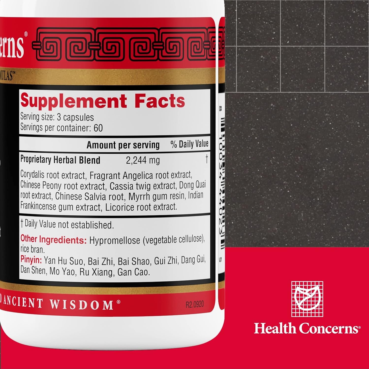 180 Capsules Health Concerns Channel Flow Tension Supplement for Blood Support