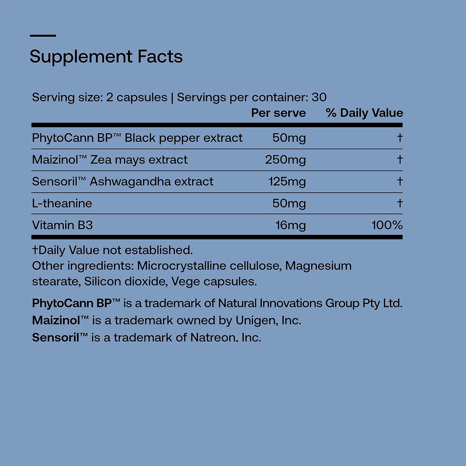180 Capsules of SRW Laboratories Nrv² Calm for Sleep and Stress Relief - Nervous System Support for Rest and Relaxation