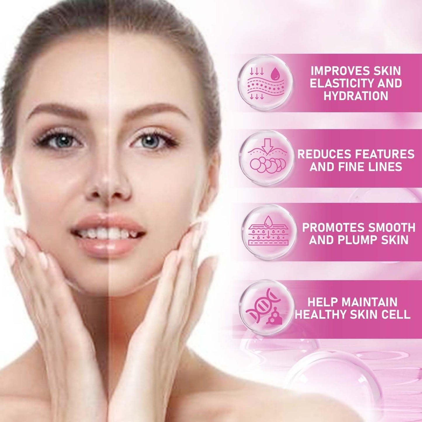 180 Capsules Pslalae Collagen Supplement with Vitamin C & E, Collagen Peptides for Skin Support, Non-GMO & Sugar Free