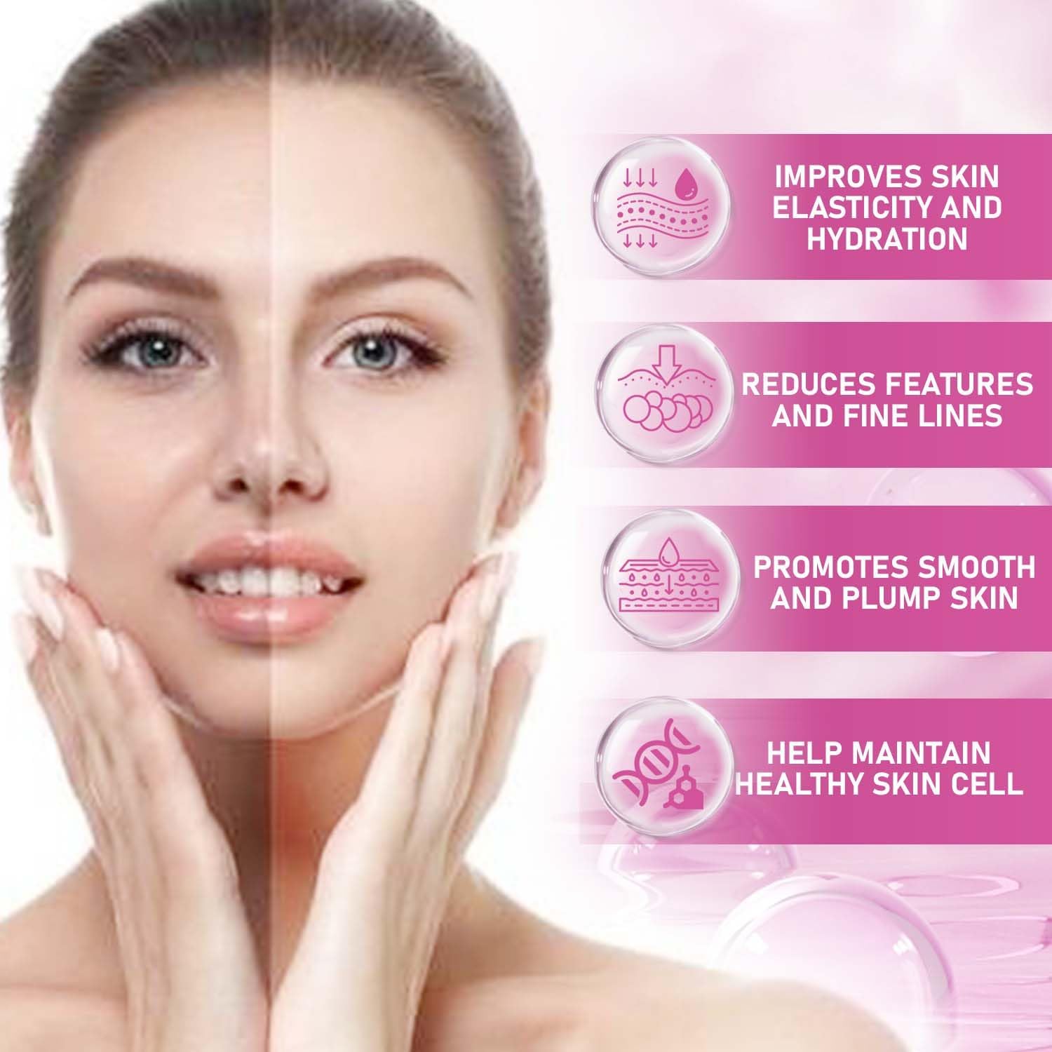 180 Capsules Pslalae Collagen Supplement with Vitamin C & E, Collagen Peptides for Skin Support, Non-GMO & Sugar Free
