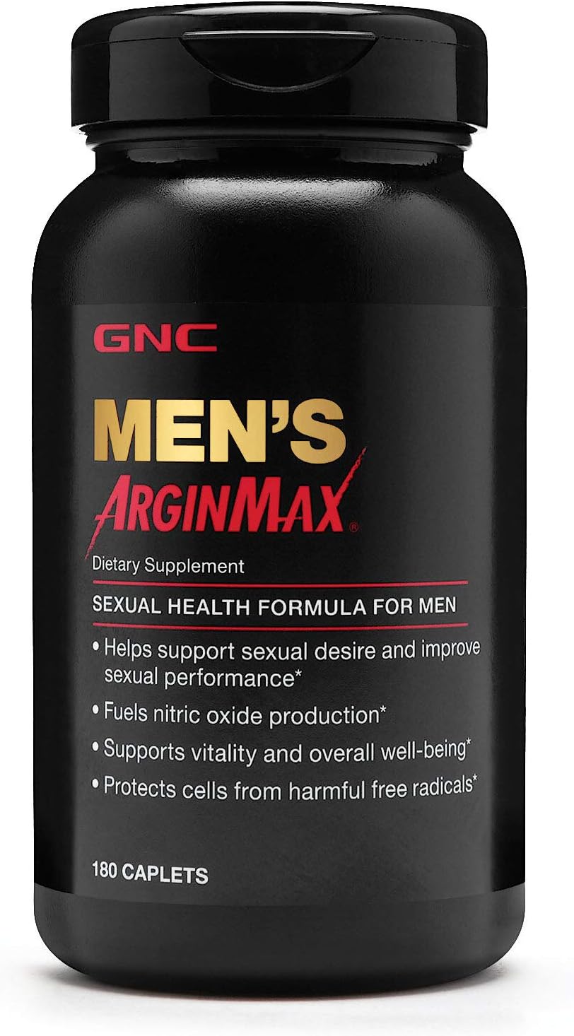 180 Count GNC Mens Arginmax Sexual Health Supplement - Supports Blood Flow and Vitality