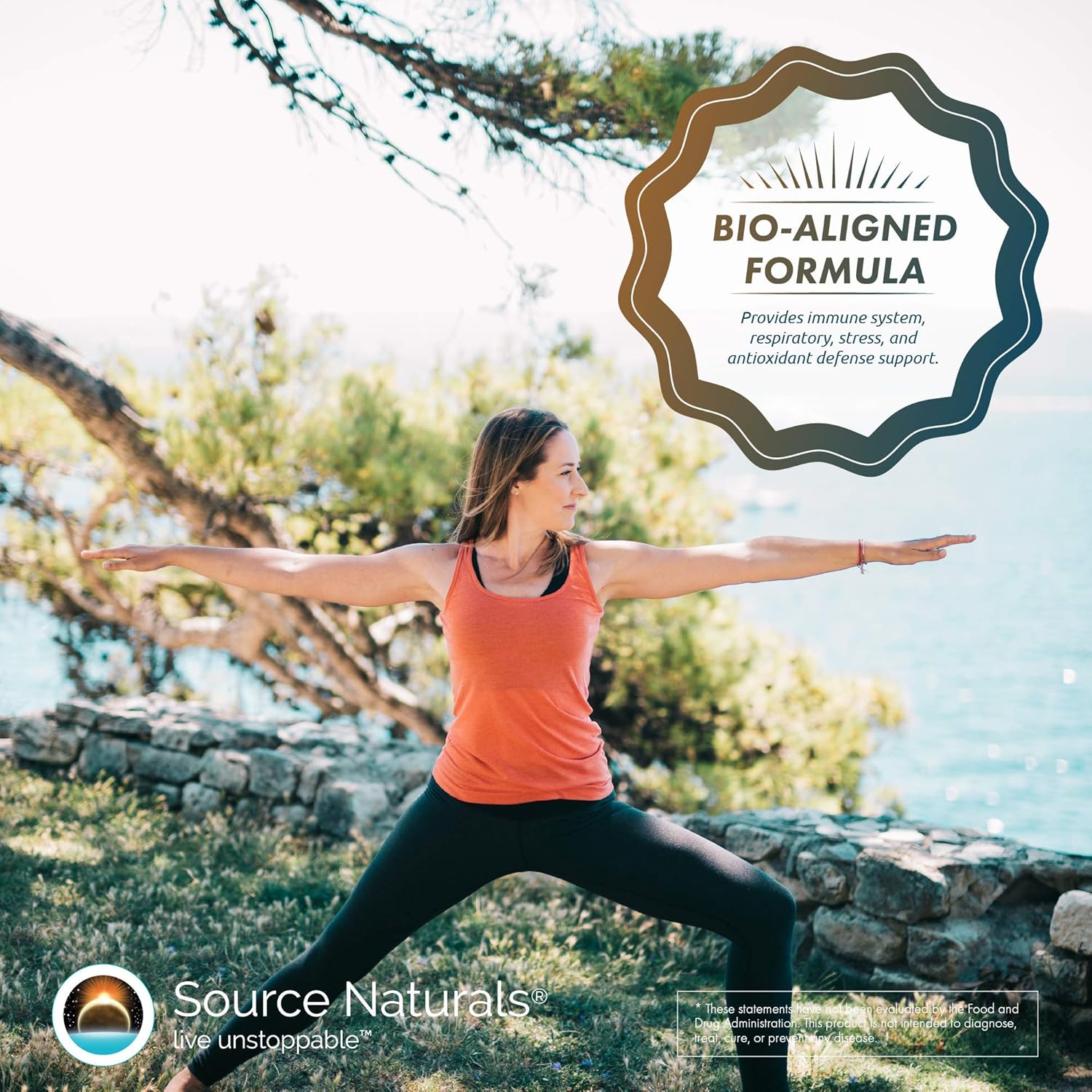 180 Count Source Naturals Wellness Formula Bio-Aligned Immune System Support Supplement Boosts Immunity