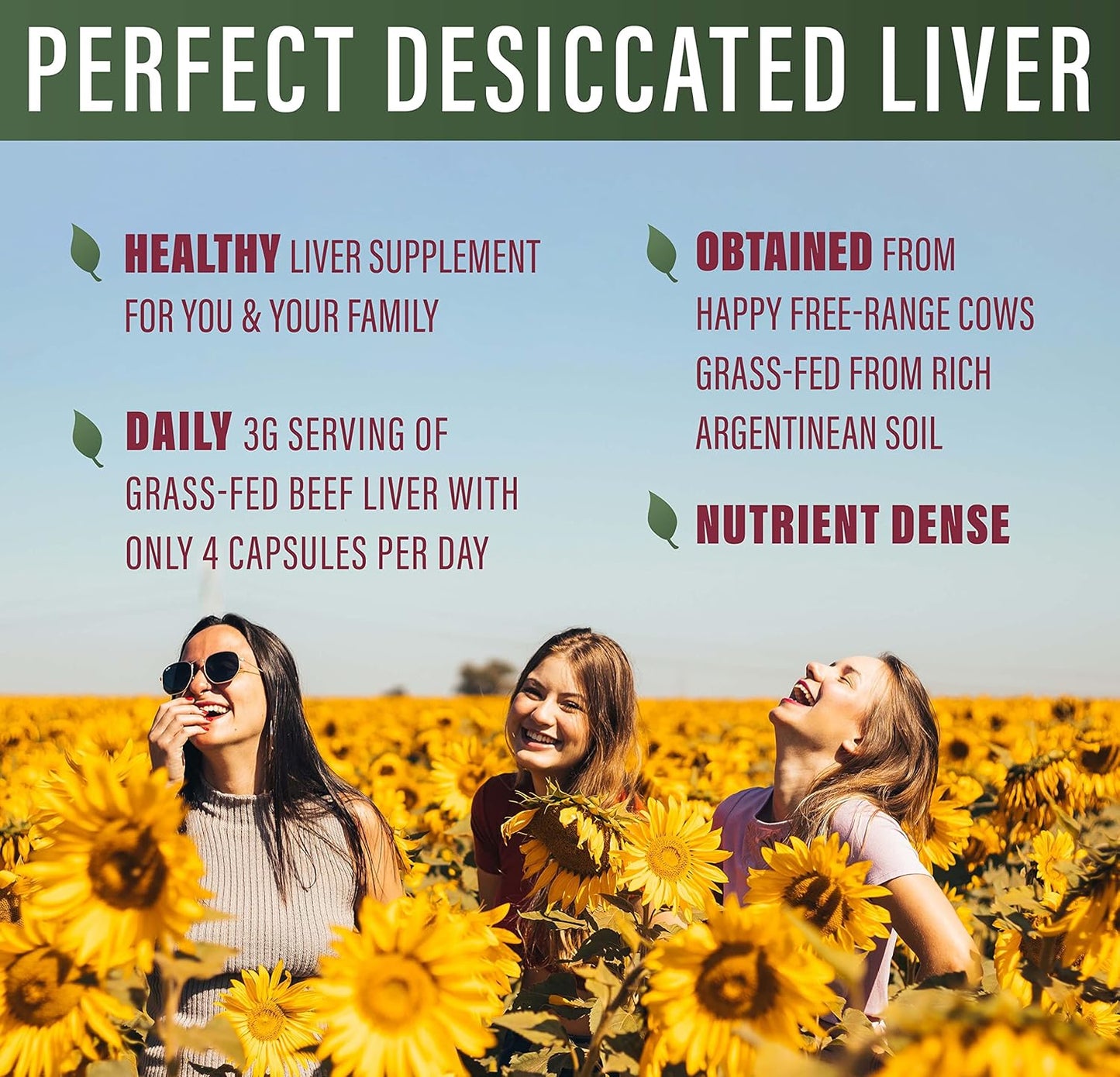 180 Grams Perfect Desiccated Liver Powder - Undefatted Beef Liver - Natural Protein, Iron, Vitamins A & B - Dietary Supplement