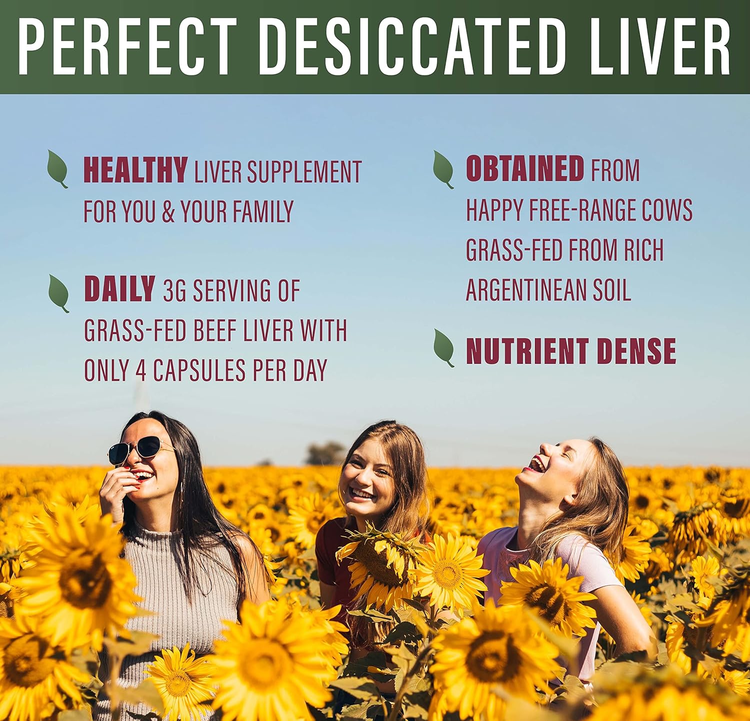 180 Grams Perfect Desiccated Liver Powder - Undefatted Beef Liver - Natural Protein, Iron, Vitamins A & B - Dietary Supplement