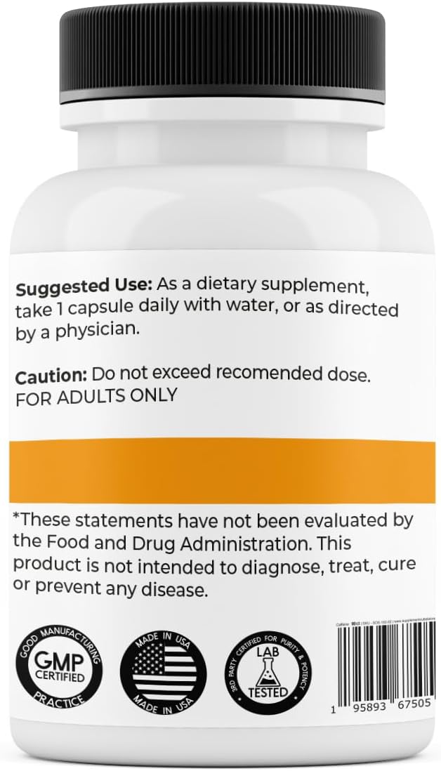 180 mg x 90 Capsules Caffeine Pills for Enhanced Energy and Focus - All Natural Supplement Store
