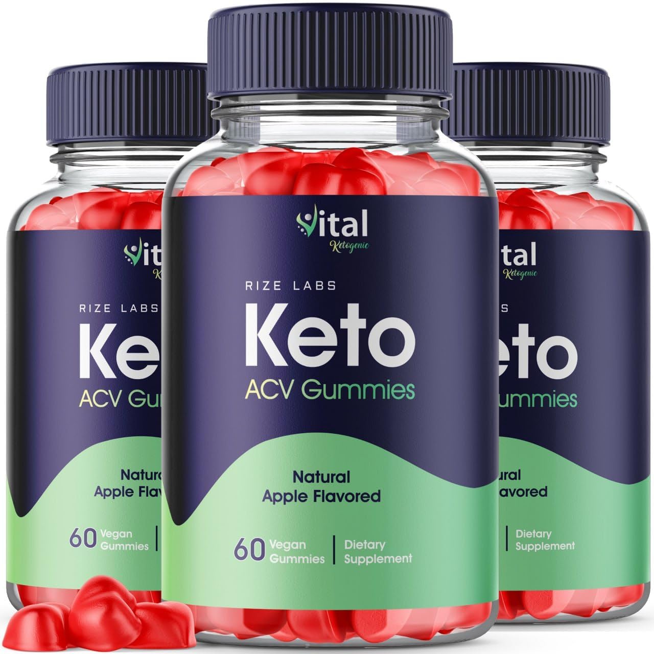 180 Rize Labs Vital Ketogenic Keto Gummies for Advanced Weight Loss - Belly Fat Slimming Diet Gummy