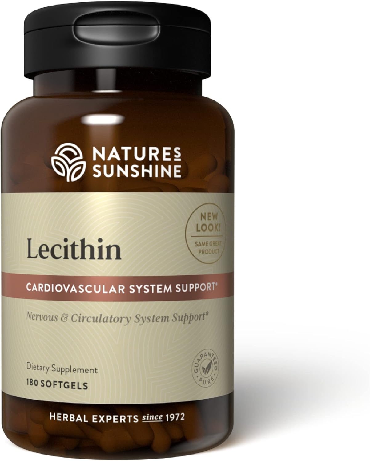 180 Softgels of Nature's Sunshine Lecithin Supplement for Overall Wellness