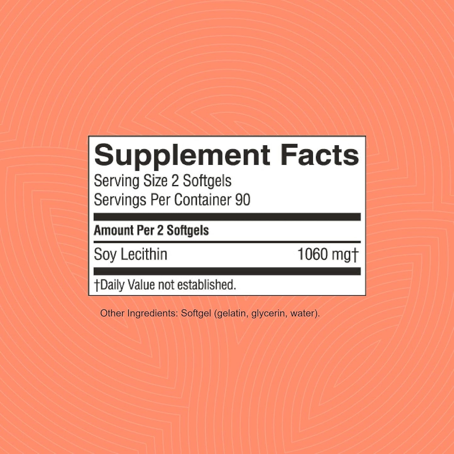 180 Softgels of Nature's Sunshine Lecithin Supplement for Overall Wellness