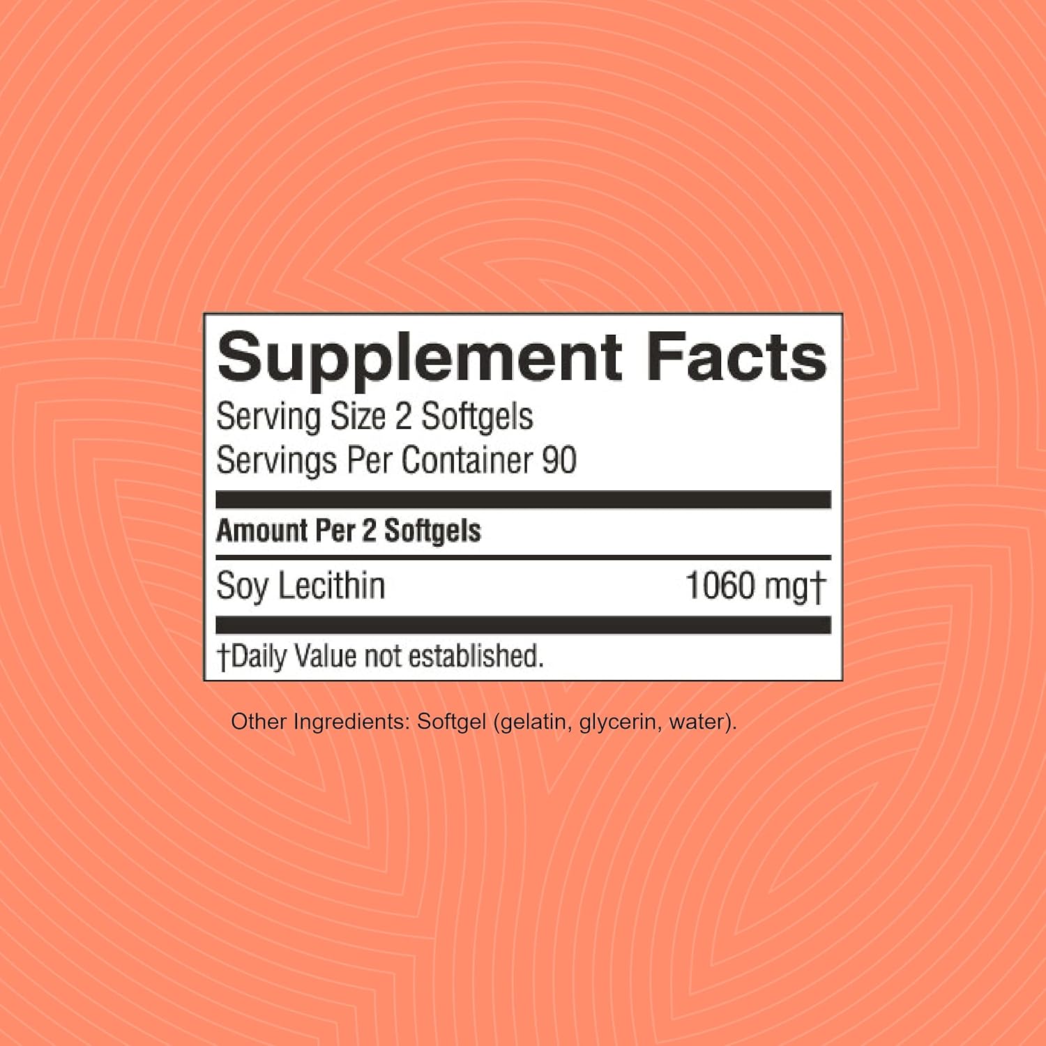 180 Softgels of Nature's Sunshine Lecithin Supplement for Overall Wellness