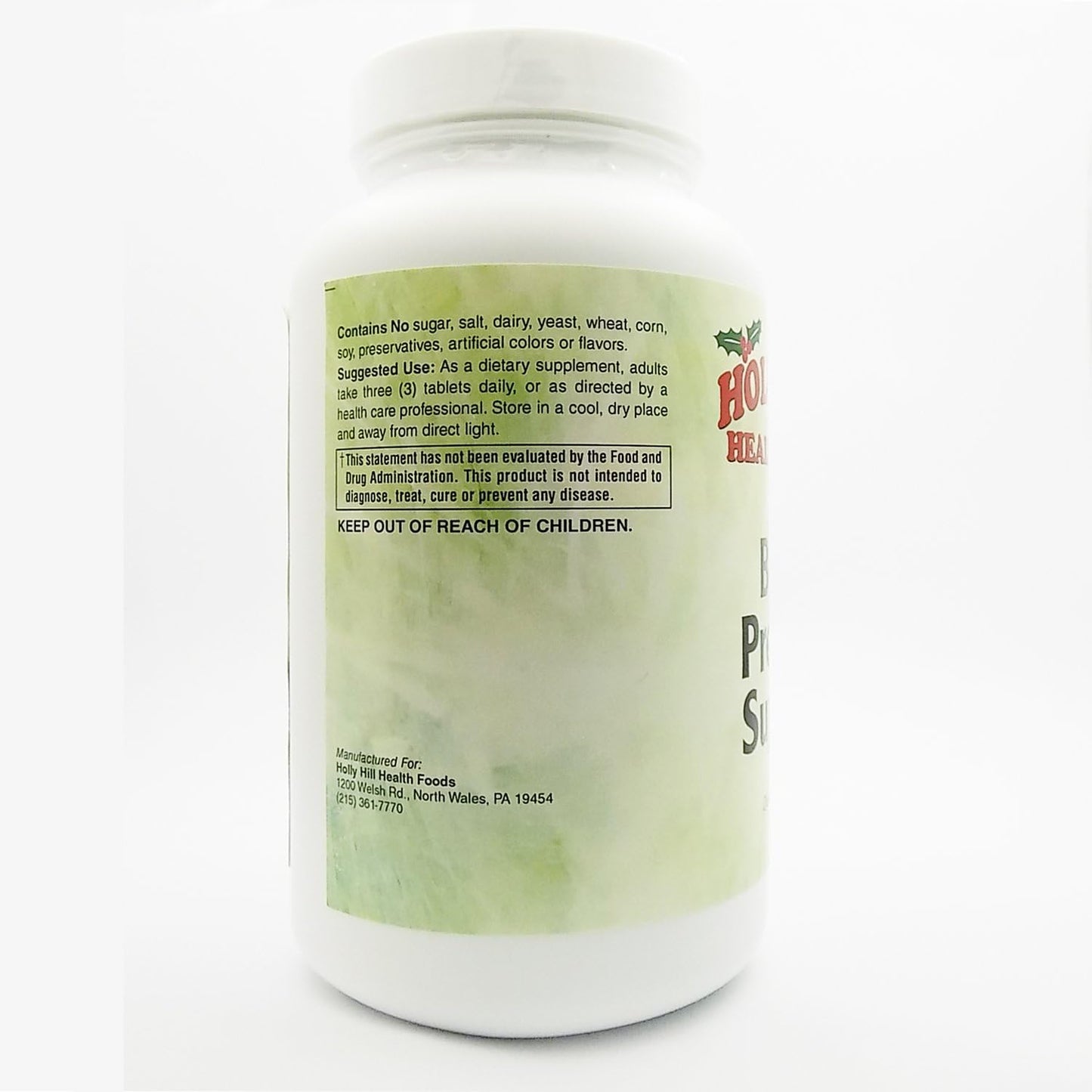 180 Tablets Holly Hill Health Foods Mineral and Herbal Blood Pressure Support Supplement