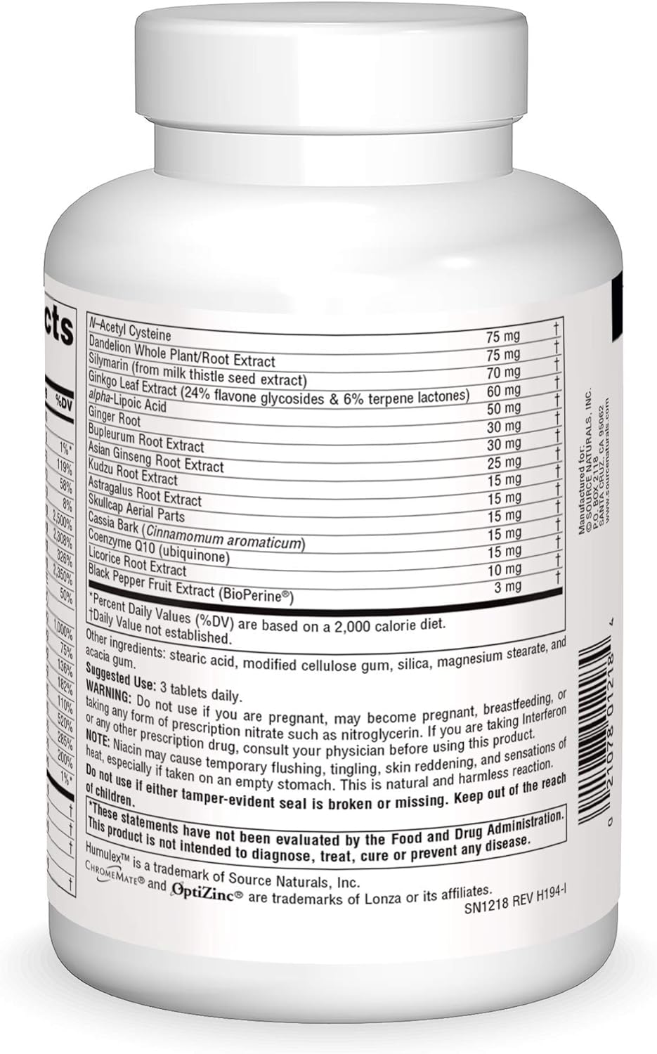 180 Tablets Source Naturals Fibro-Response with Malic Acid & MSM for Bio-Aligned Support