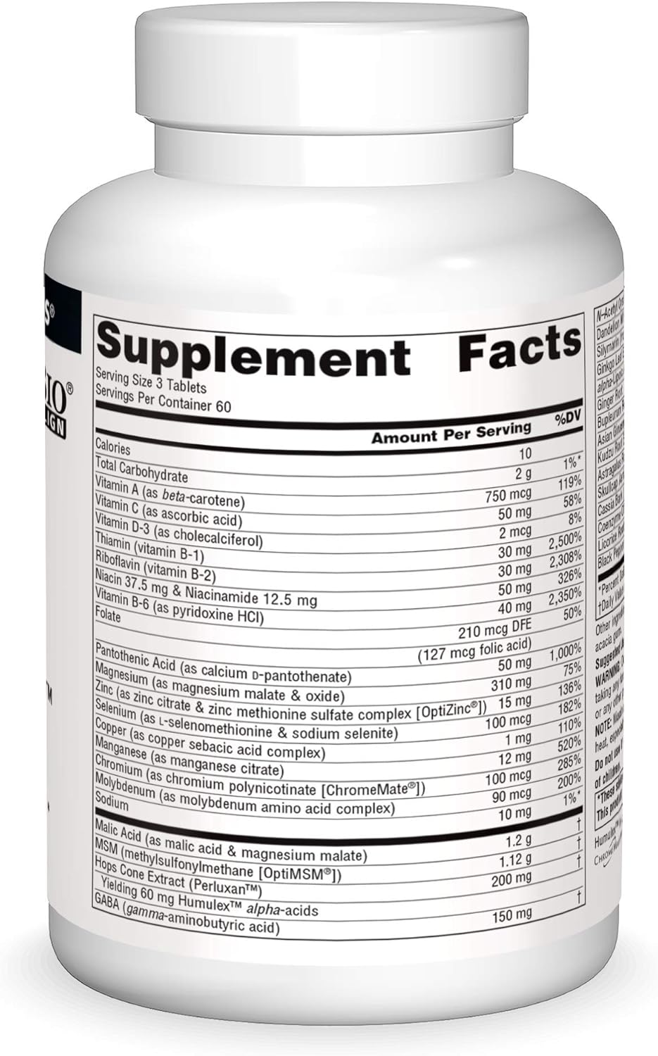 180 Tablets Source Naturals Fibro-Response with Malic Acid & MSM for Bio-Aligned Support