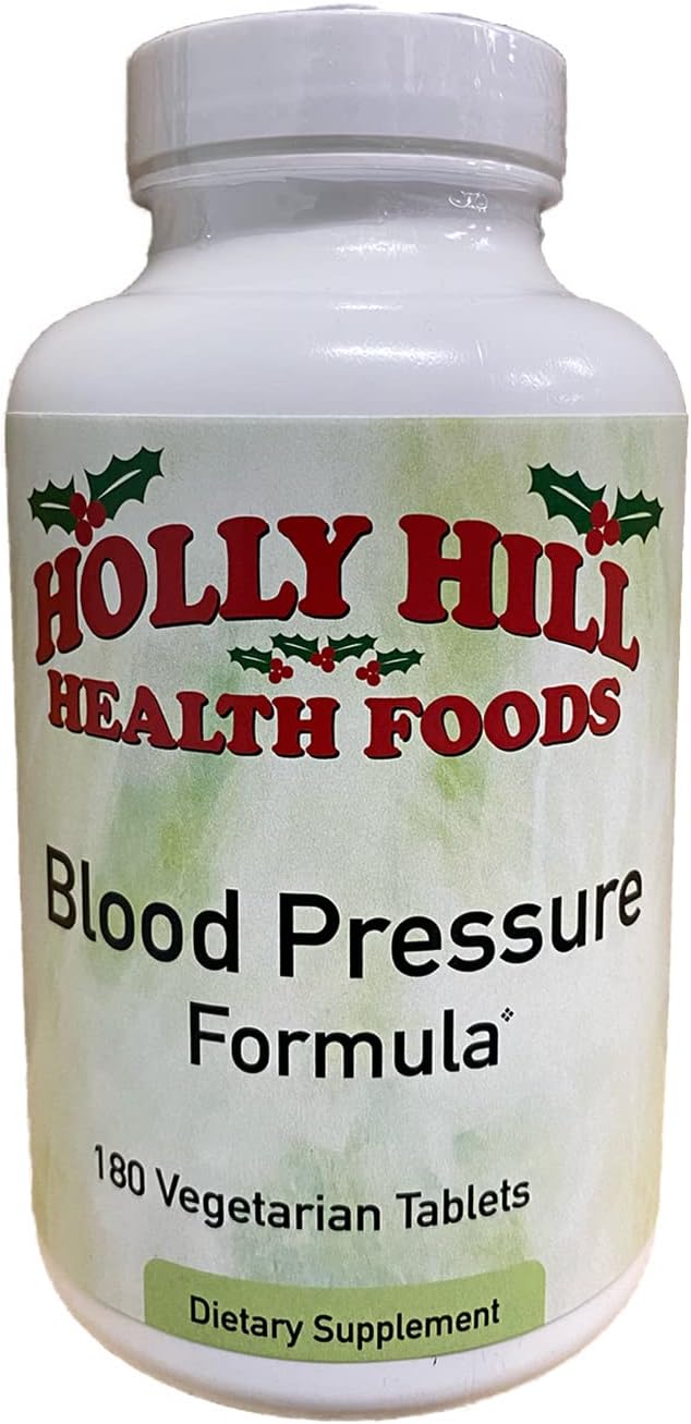180 Vegetarian Tablets Holly Hill Health Foods Blood Pressure Support Supplement