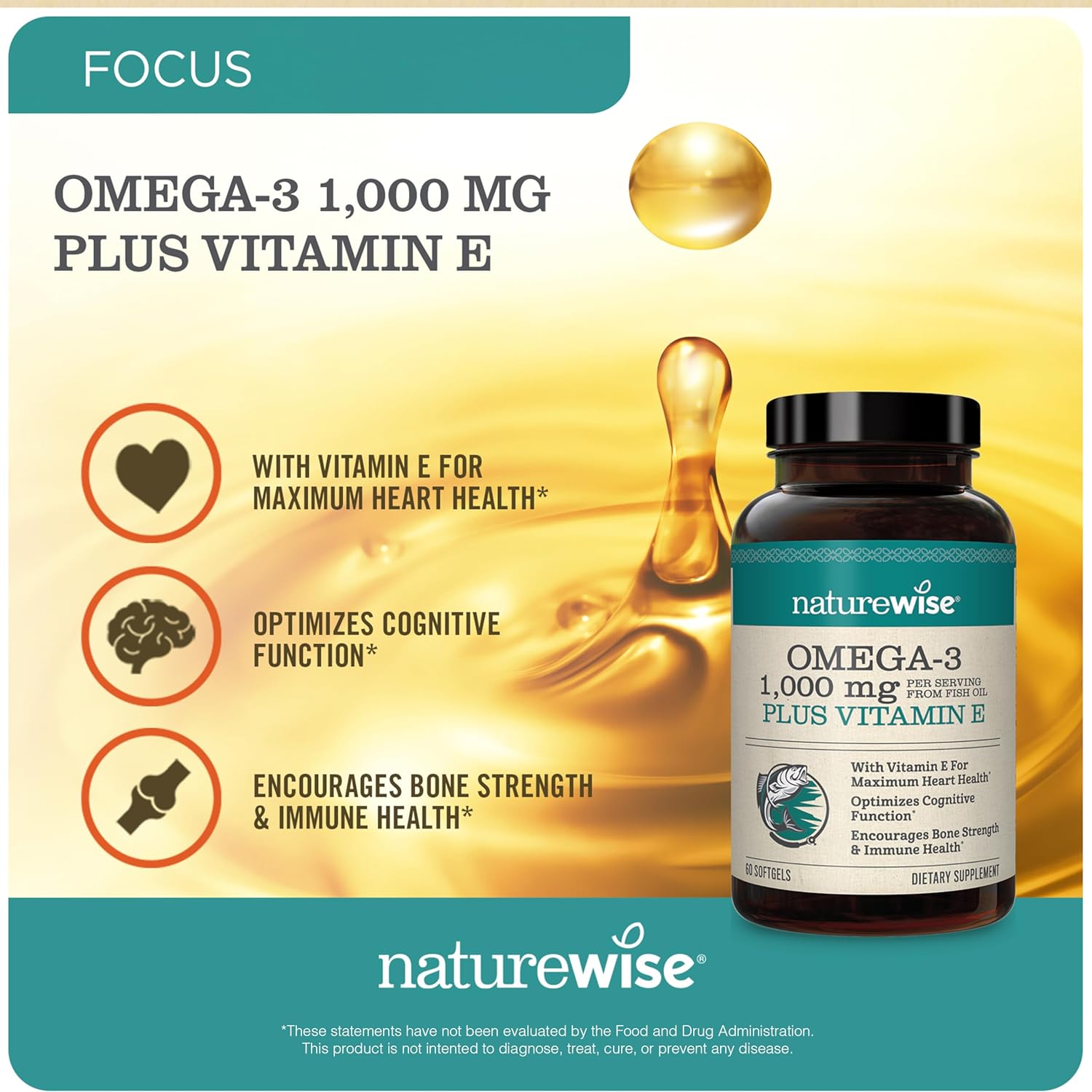 180ct NatureWise Omega 3 with Vitamin E & 150ct Vitamin B Complex Softgels for Men and Women [5-Month Supply]
