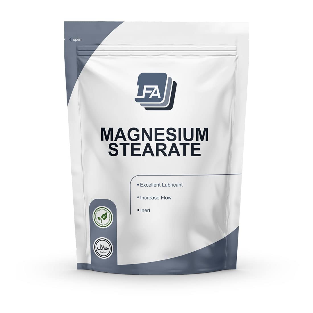 1kg Magnesium Stearate Powder for Tablet Press Machine - Dry Lubricant for Anti-Sticking & Flowing - Halal, Kosher, Vegan - 2.2 lb