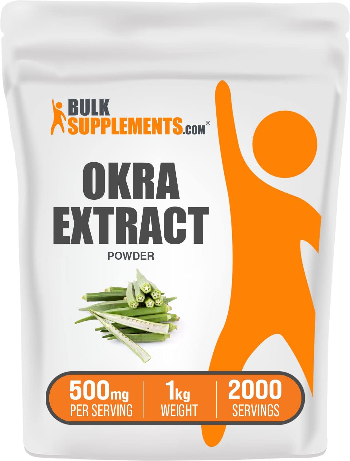 1kg Okra Extract Powder for Digestion & Bowel Movement Support