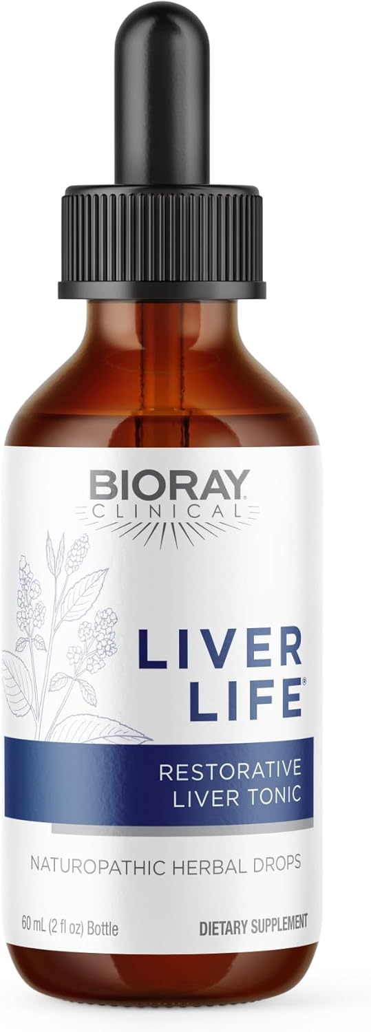 2 fl oz BIORAY Clinical Liver Life: Supports Liver Health, Non-GMO, Vegetarian, Gluten Free